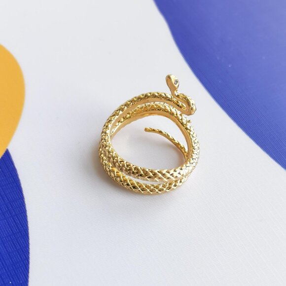 NEW Kendra Scott Vintage Gold Phoenix Wrap Ring Size 7 Size #7 - Picture 3 of 3